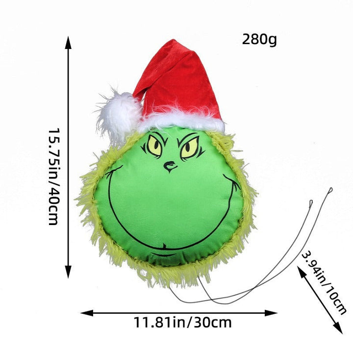Grinch Plush Decoration For Playful Christmas Displays