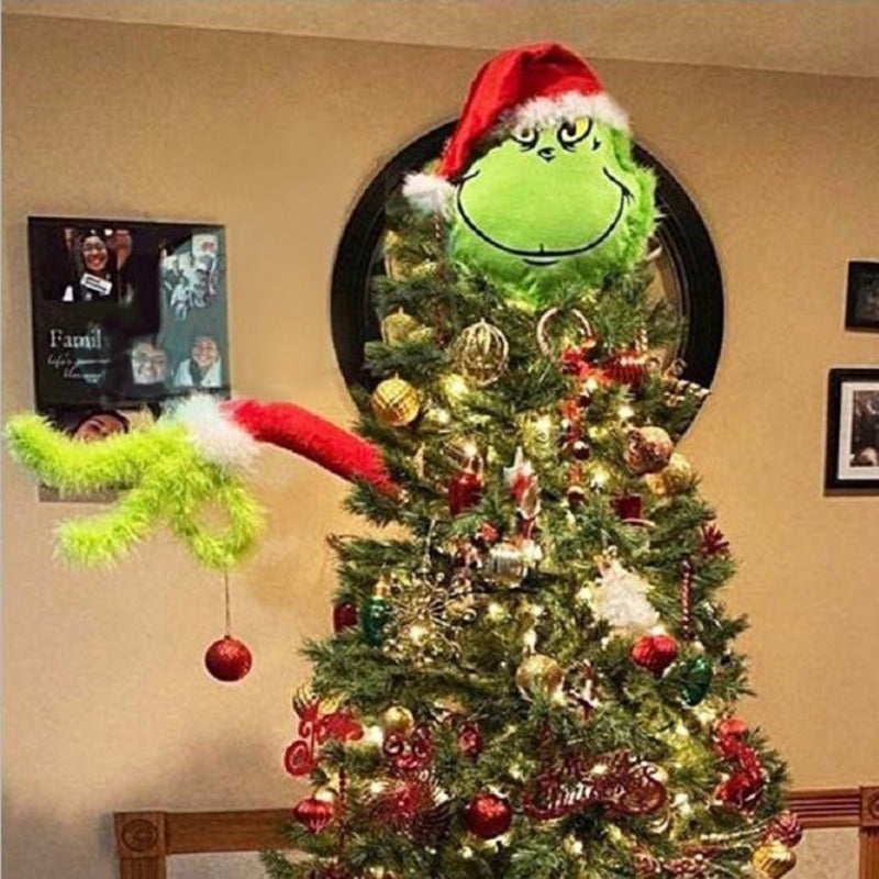 Grinch Plush Decoration For Playful Christmas Displays
