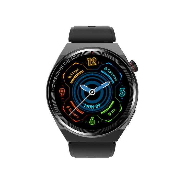 Round Smartwatch with Heart Rate & Blood Oxygen Tracking
