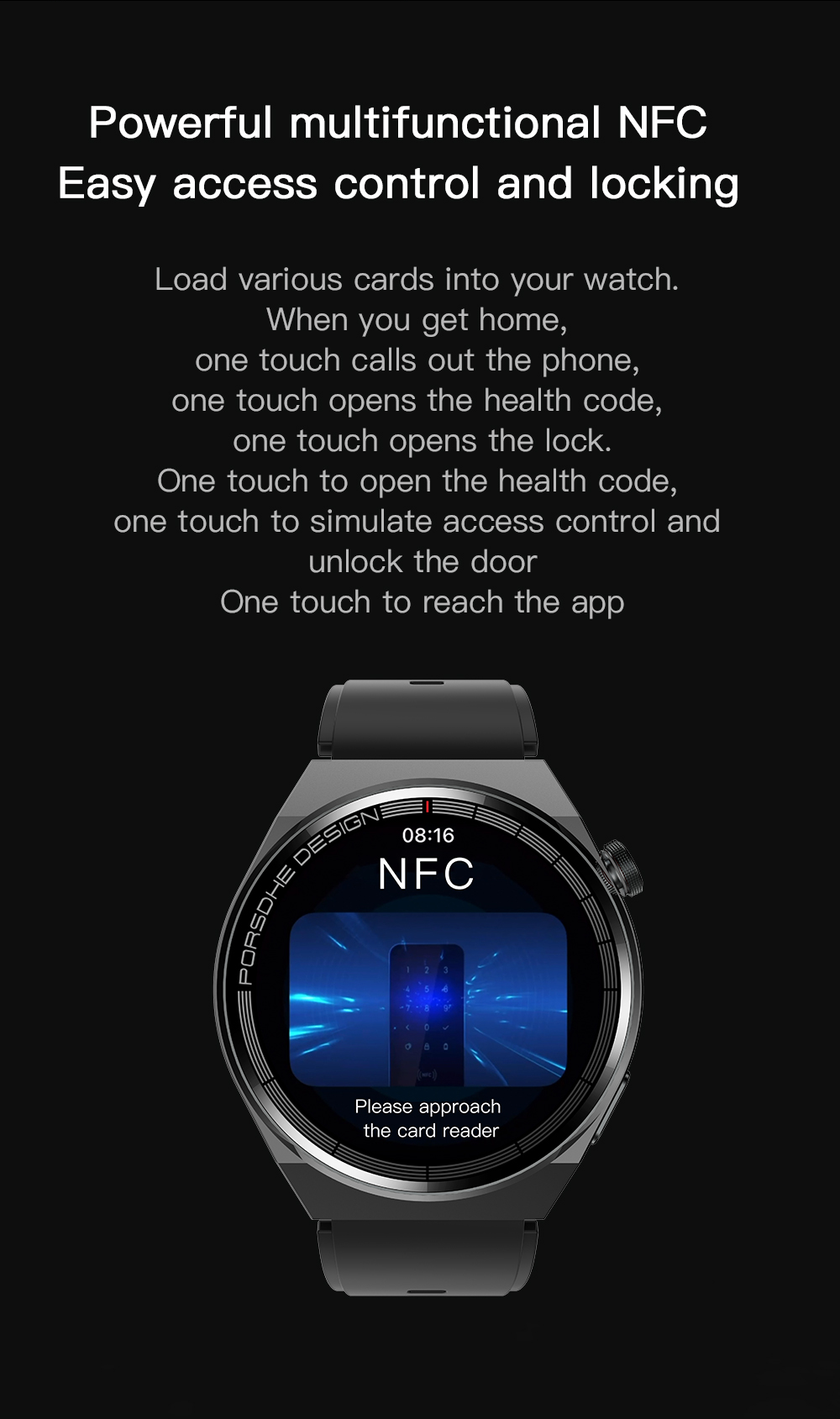 Round Smartwatch with Heart Rate & Blood Oxygen Tracking
