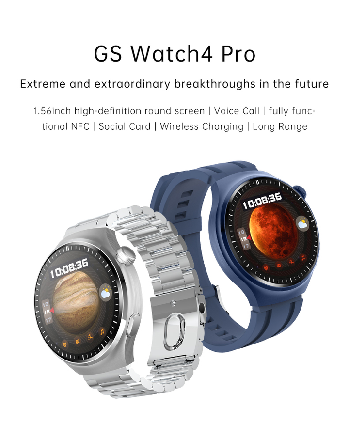 Smart Watch with Calls, NFC and Wireless Charging