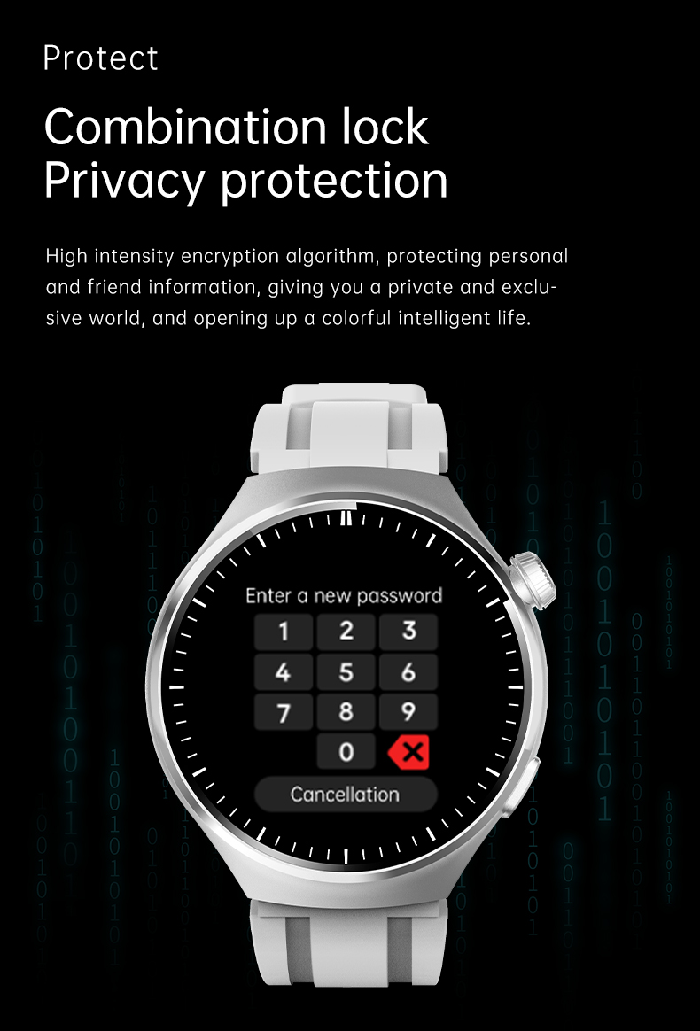 Smart Watch with Calls, NFC and Wireless Charging