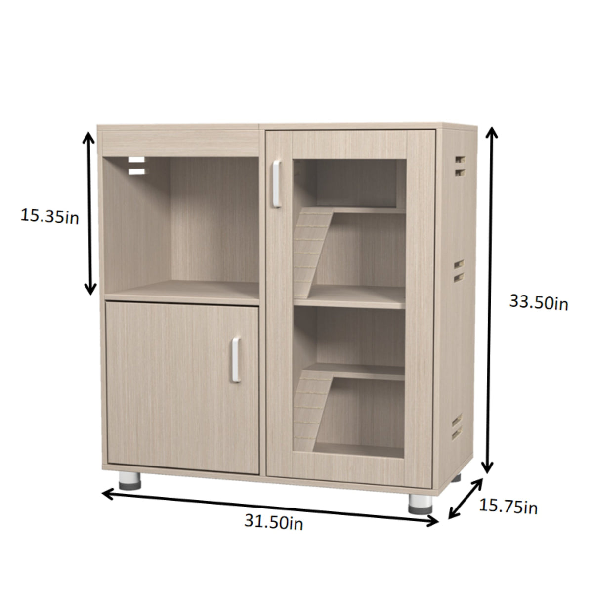 X-Large Guinea Pig Cage With Storage, 4-Level Habitat