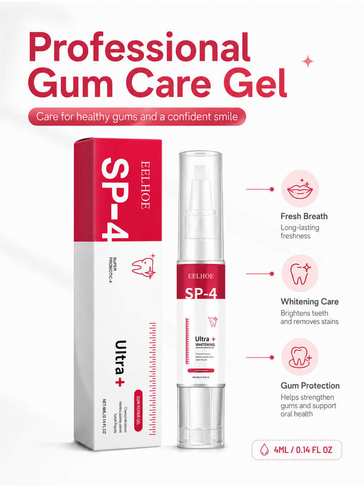 Oral Gum Care Gel with Deep Cleaning & Whitening for Fresh