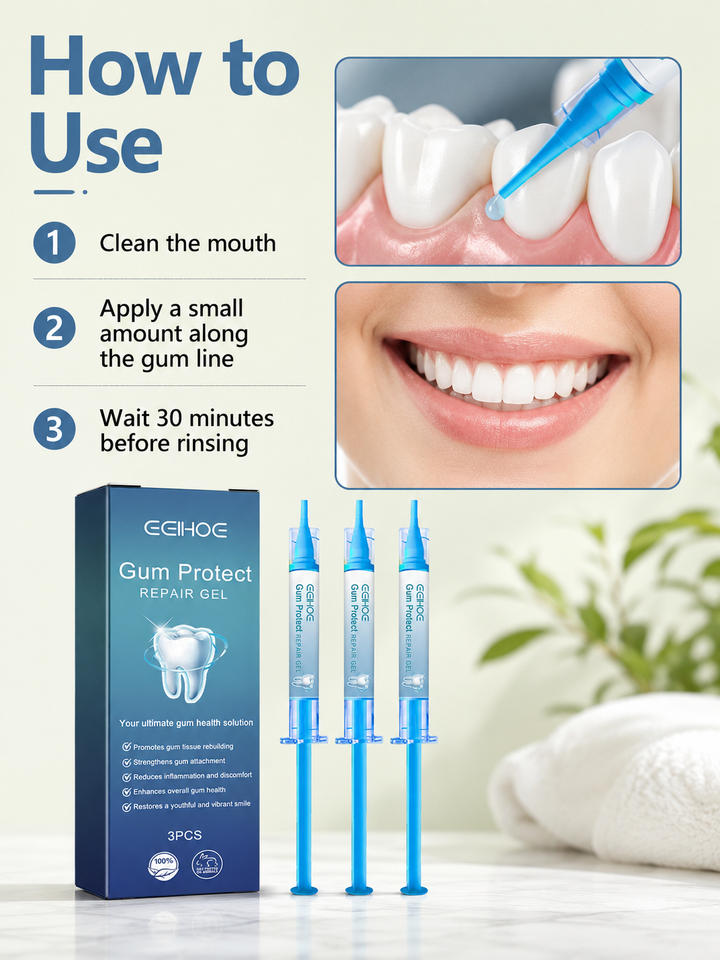 Gum Repair Gel – Rebuild Tissue & Stop Gum Recession (3