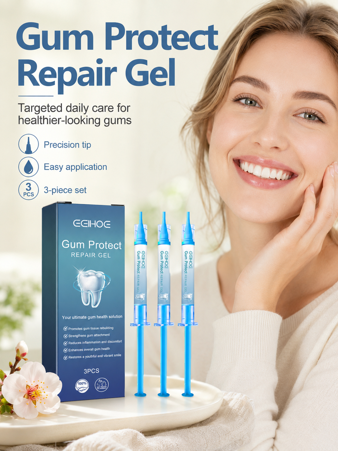 Gum Repair Gel – Rebuild Tissue & Stop Gum Recession (3