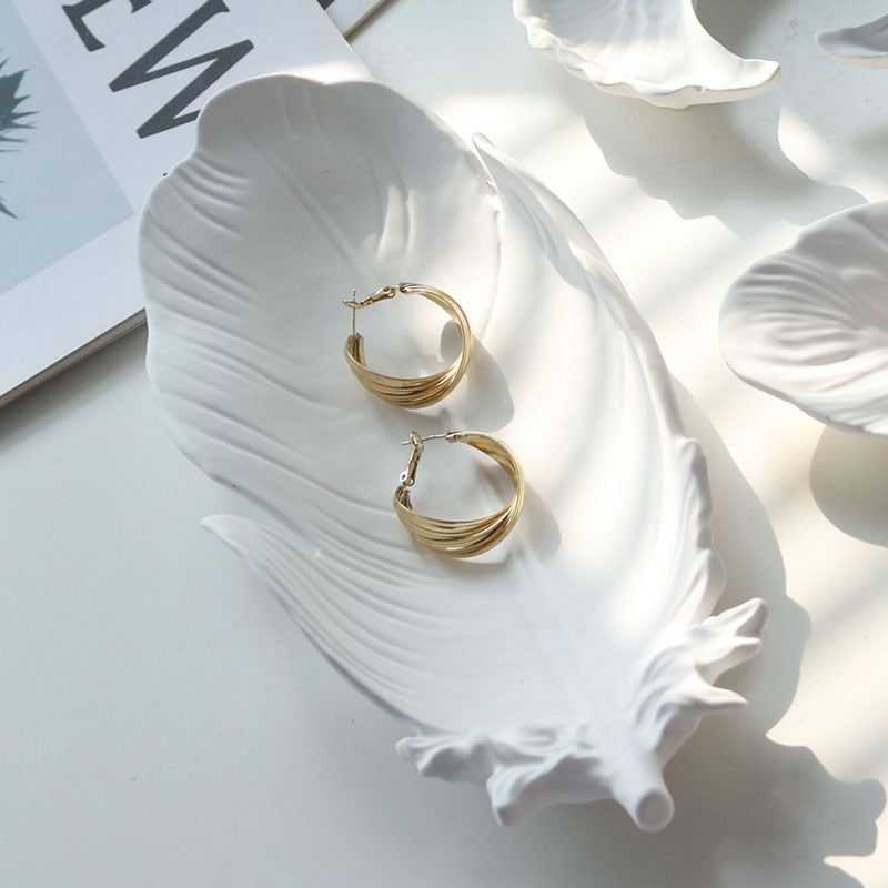 Feather Jewelry Tray for Elegant Vanity Organization