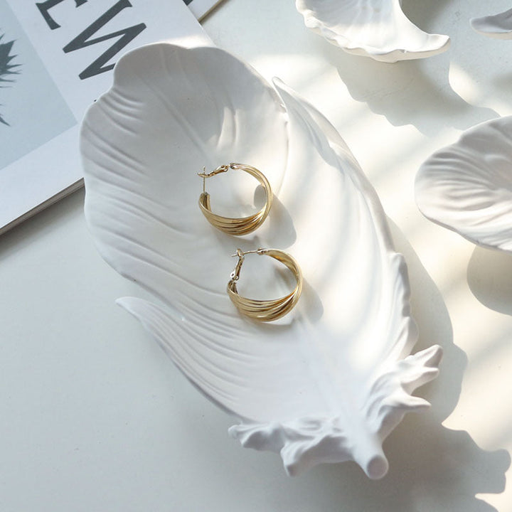 Feather Jewelry Tray for Elegant Vanity Organization