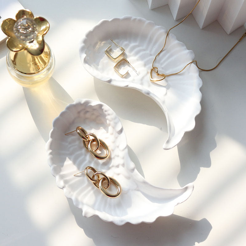 Feather Jewelry Tray for Elegant Vanity Organization