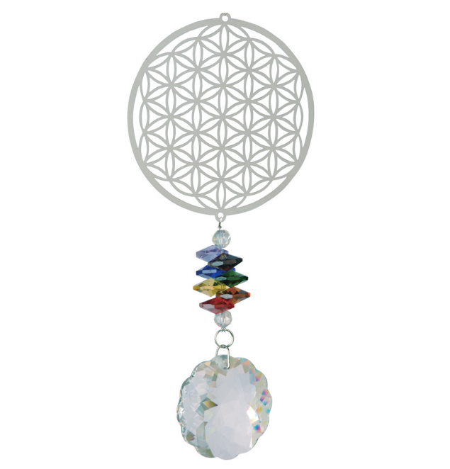 Crystal Flower of Life Suncatcher Rainbow Light Maker