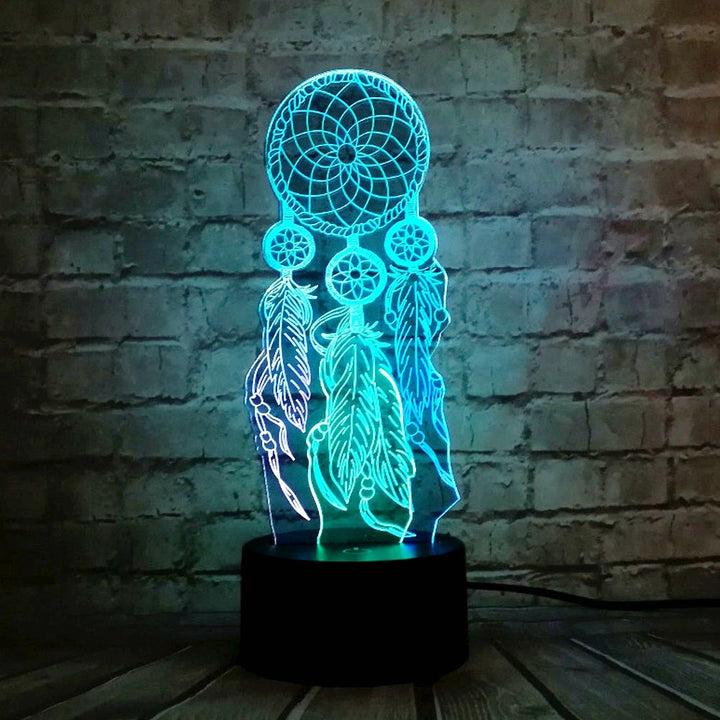 3D Dream Catcher Night Light with Color-Changing LEDs