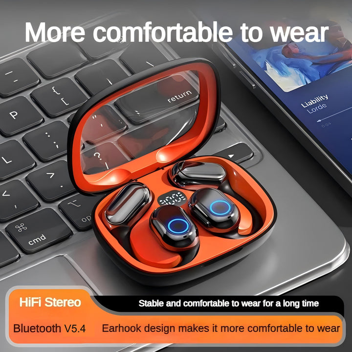 Wireless Earbuds with Earhook Design, Bluetooth 5.4
