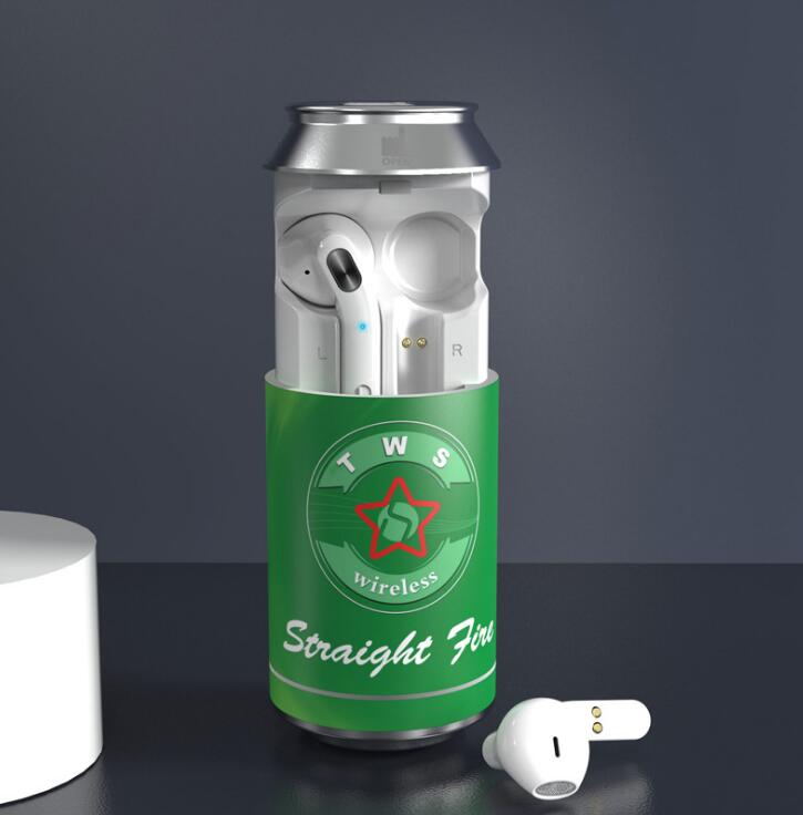 Soda Can Wireless Earbuds with Touch Control & Case