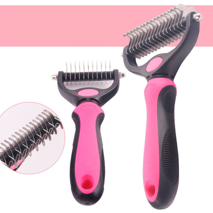 Dog & Cat Dematting Comb Set - 2 Sizes for Tangled Fur