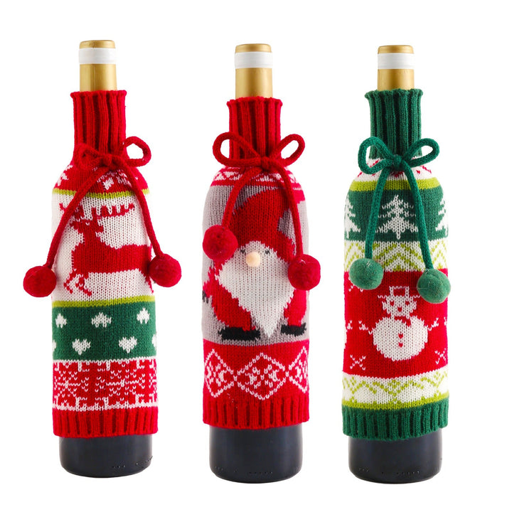 Wine Bottle Decorations for Festive Christmas Gifts
