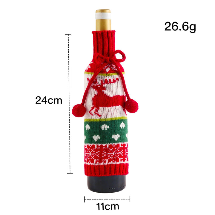 Wine Bottle Decorations for Festive Christmas Gifts