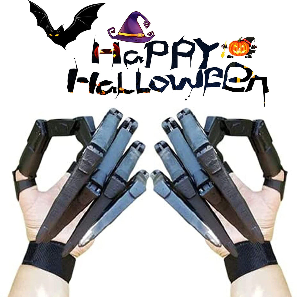 Articulated Skeleton Gloves for Dramatic Halloween Looks
