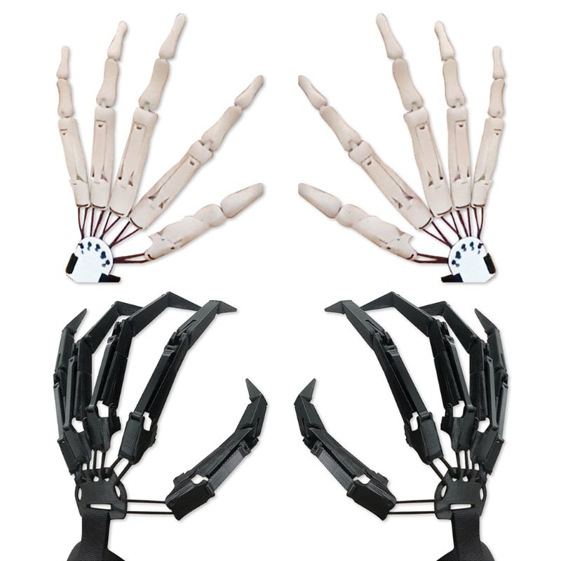 Articulated Skeleton Gloves for Dramatic Halloween Looks