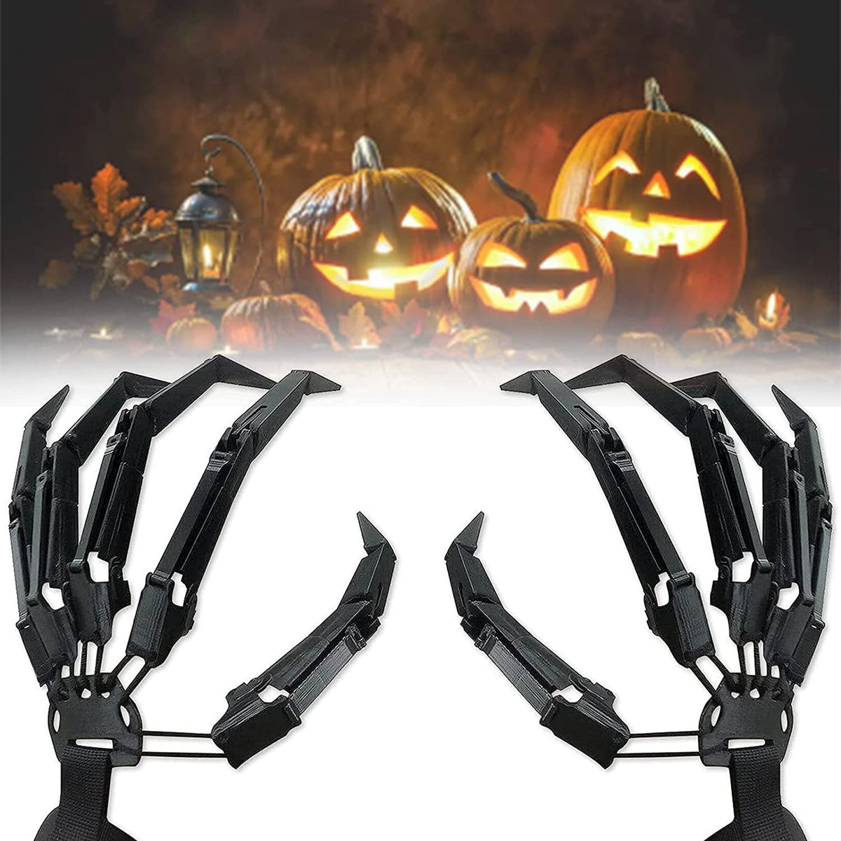 Articulated Skeleton Gloves for Dramatic Halloween Looks