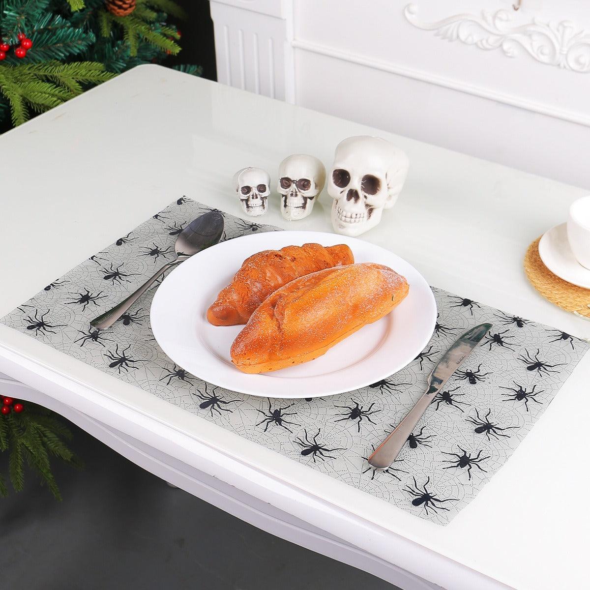 Halloween Mesh Table Runner for Spooky Party Decor