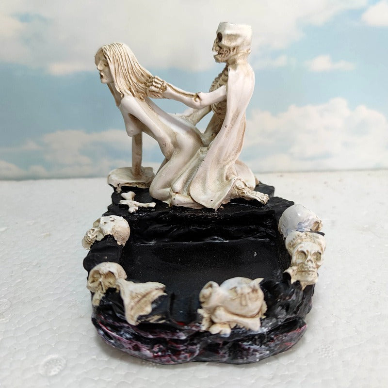 Gothic Skeleton Ashtray Decorative Halloween Centerpiece