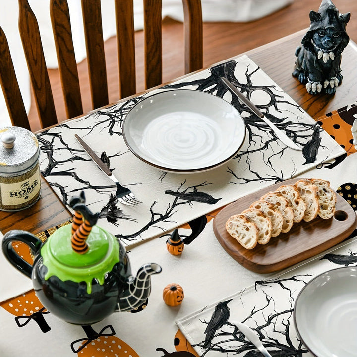 Halloween Crow Placemat for Dramatic Gothic Tables