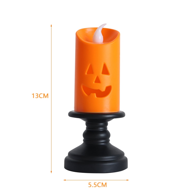 Halloween LED Candlestick Lamps for Spooky Home Decor