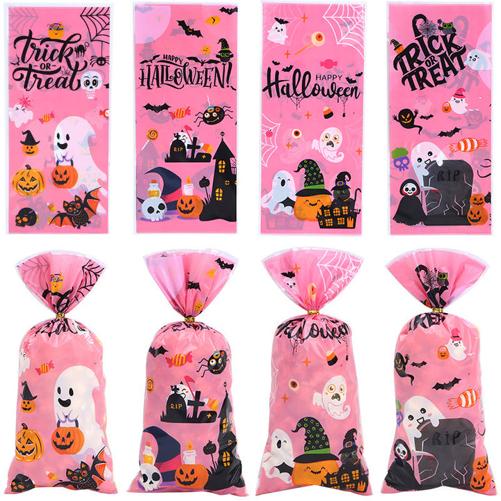 Halloween Candy Favor Gift Bags with Gold Twist Ties