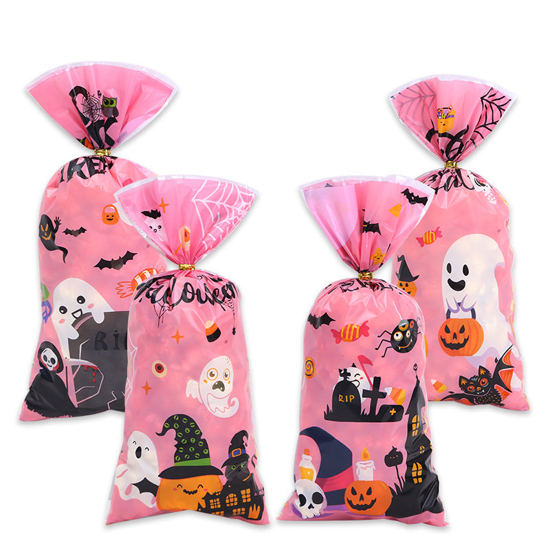 Halloween Candy Favor Gift Bags with Gold Twist Ties