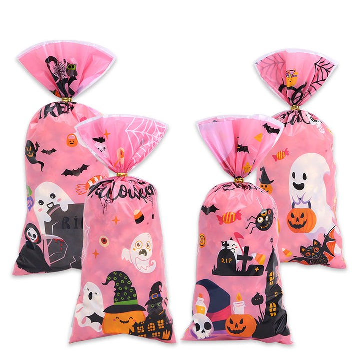 Halloween Candy Favor Gift Bags with Gold Twist Ties