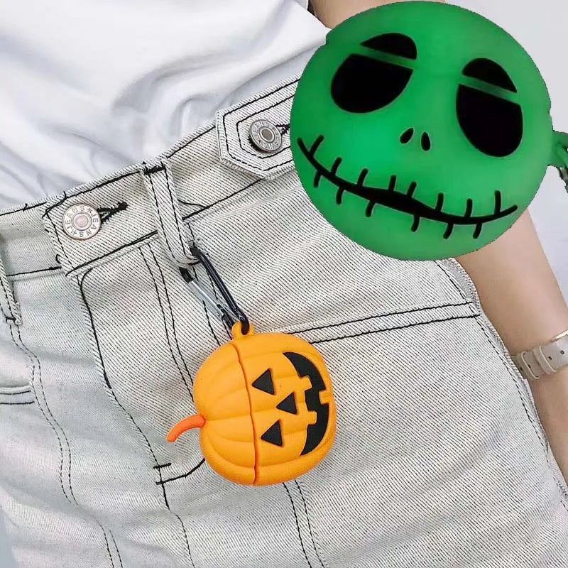 Halloween AirPods 1 2 Case with Glow Face