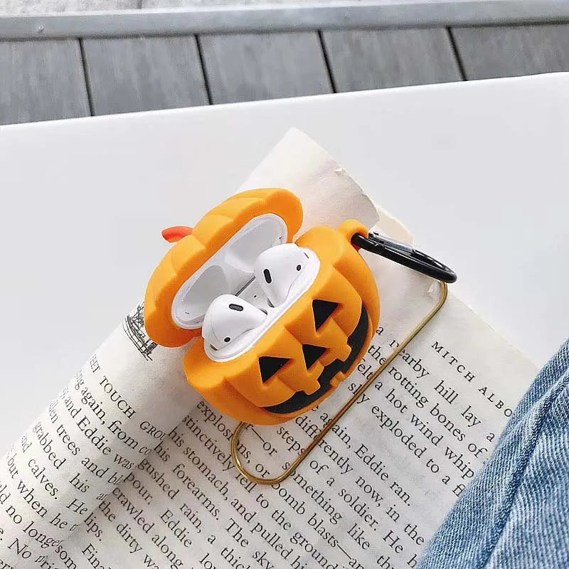 Halloween AirPods 1 2 Case with Glow Face