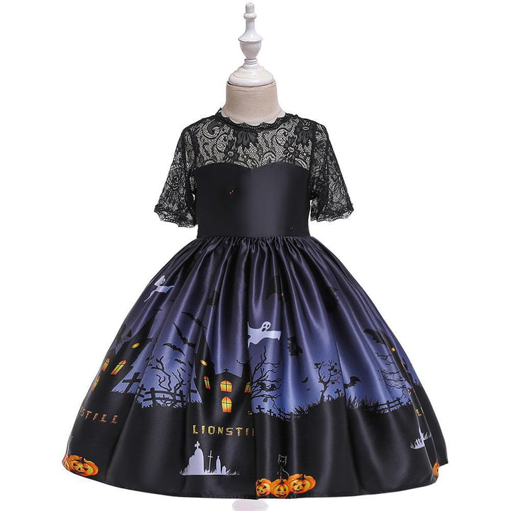 Halloween Dress for Girls — Colorful Spooky Party Style