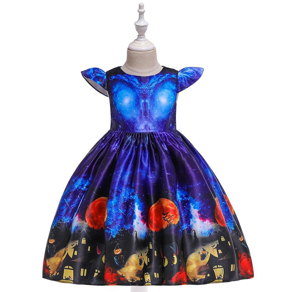 Halloween Dress for Girls — Colorful Spooky Party Style