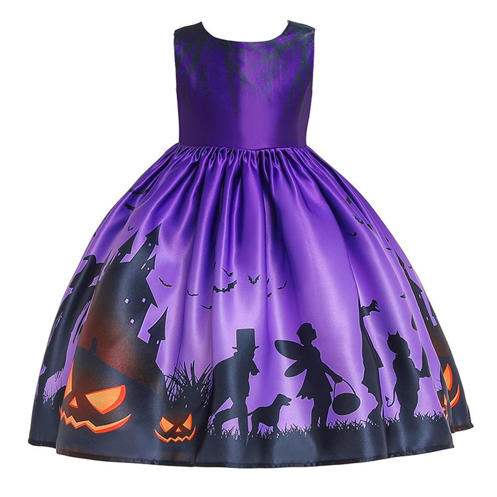 Halloween Dress for Girls — Colorful Spooky Party Style