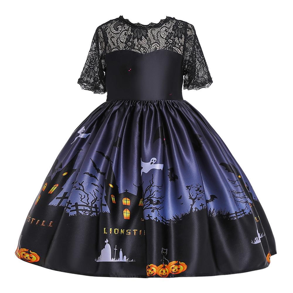Halloween Dress for Girls — Colorful Spooky Party Style