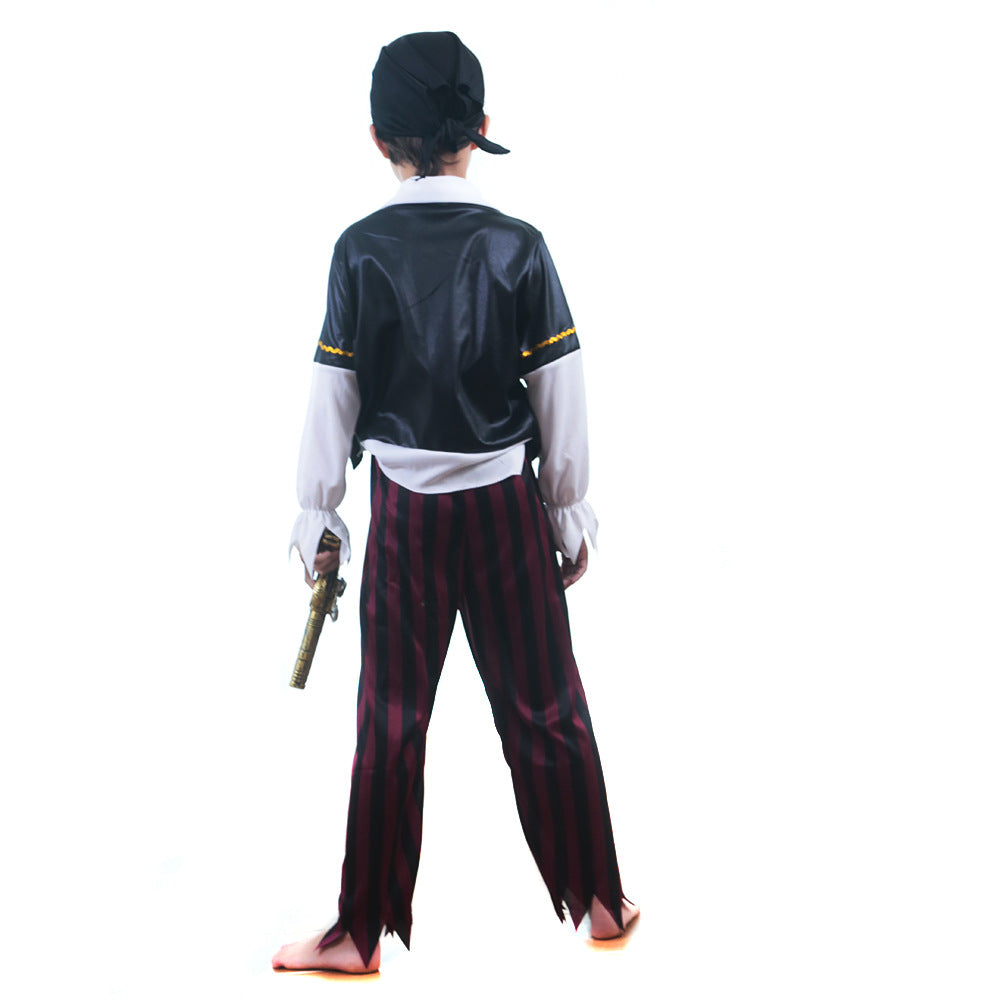 Kids Pirate Costume Set for Halloween & Stage Play