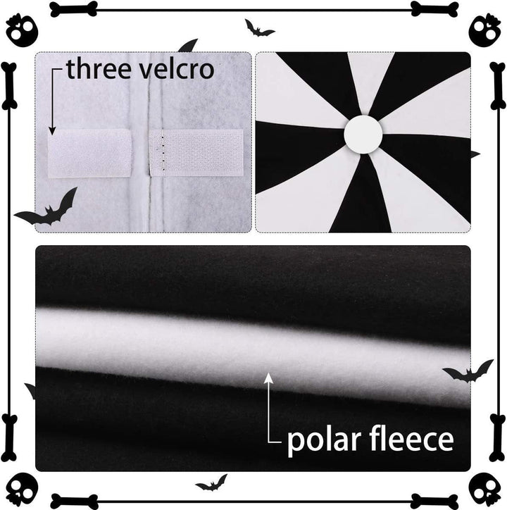 Black and White Christmas Tree Skirt for Neat Decor