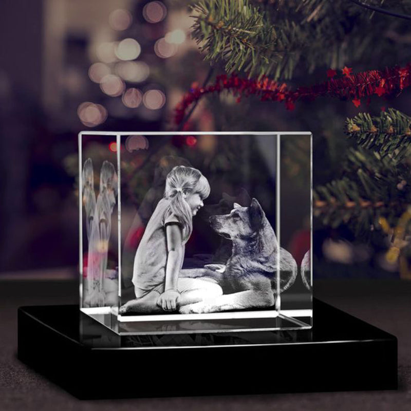 Personalized Crystal Photo Keepsake for Glowing Memories