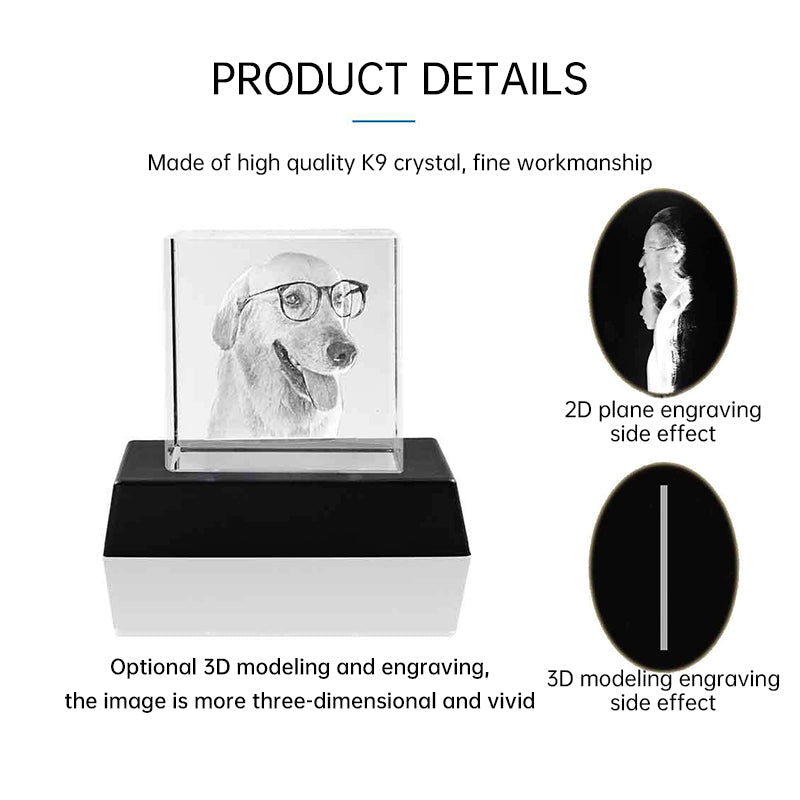 Personalized Crystal Photo Keepsake for Glowing Memories