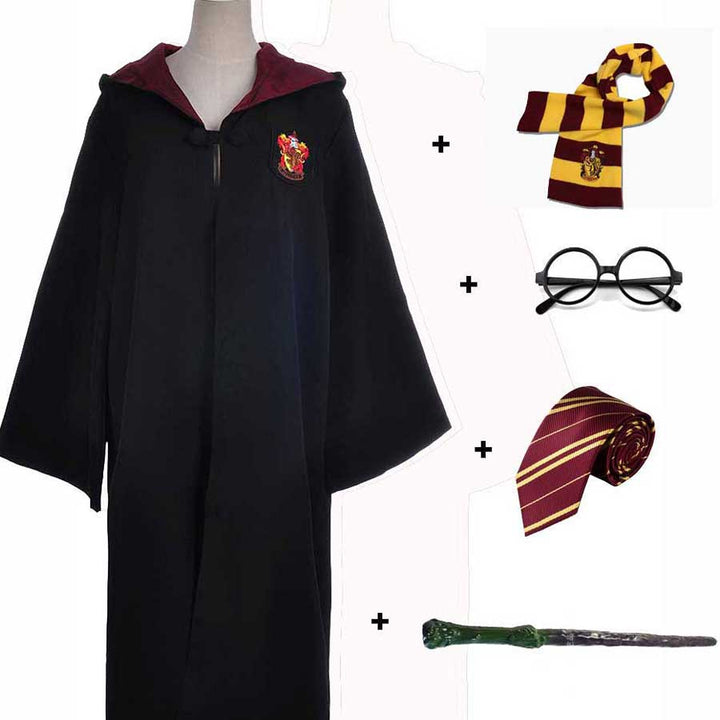 Wizard Cosplay Costume Set With Robe And Accessories