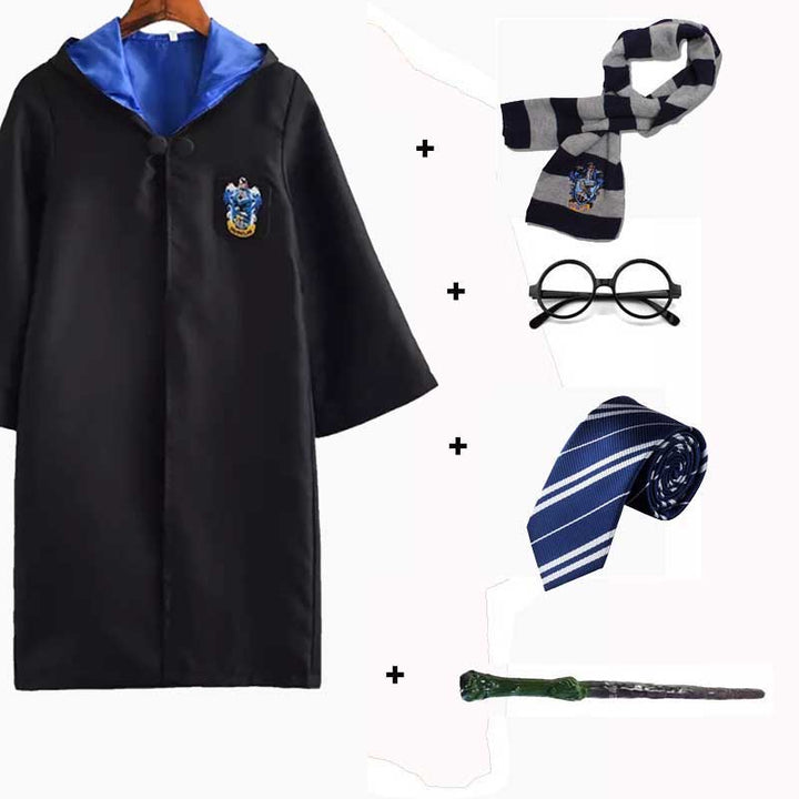Wizard Cosplay Costume Set With Robe And Accessories