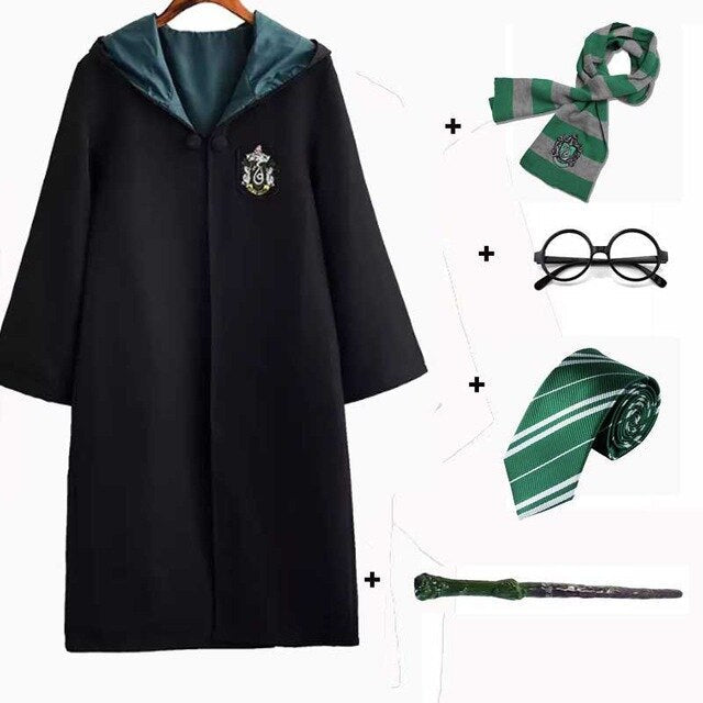 Wizard Cosplay Costume Set With Robe And Accessories