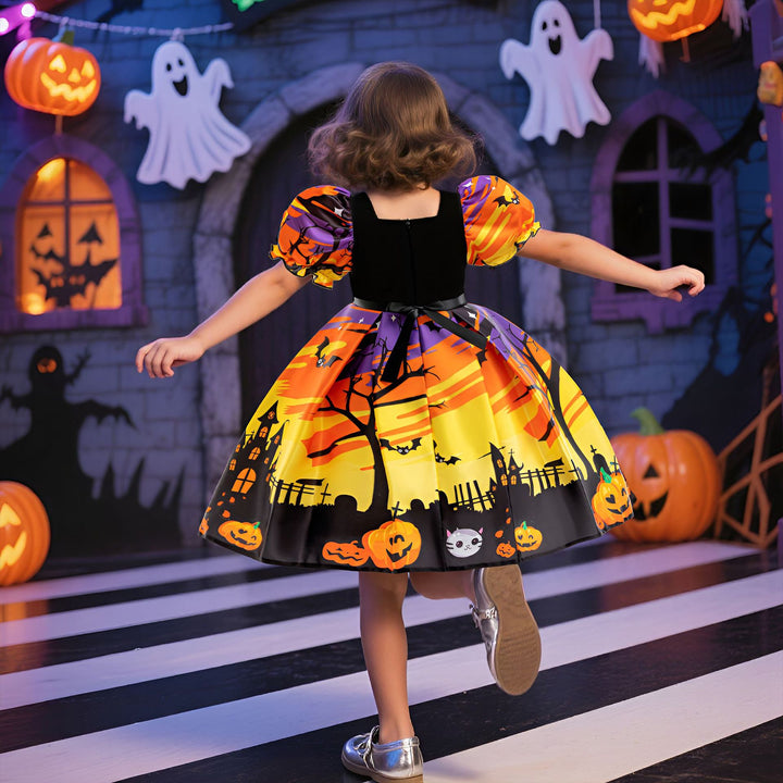 Halloween Princess Costume Dress With Accessories Set