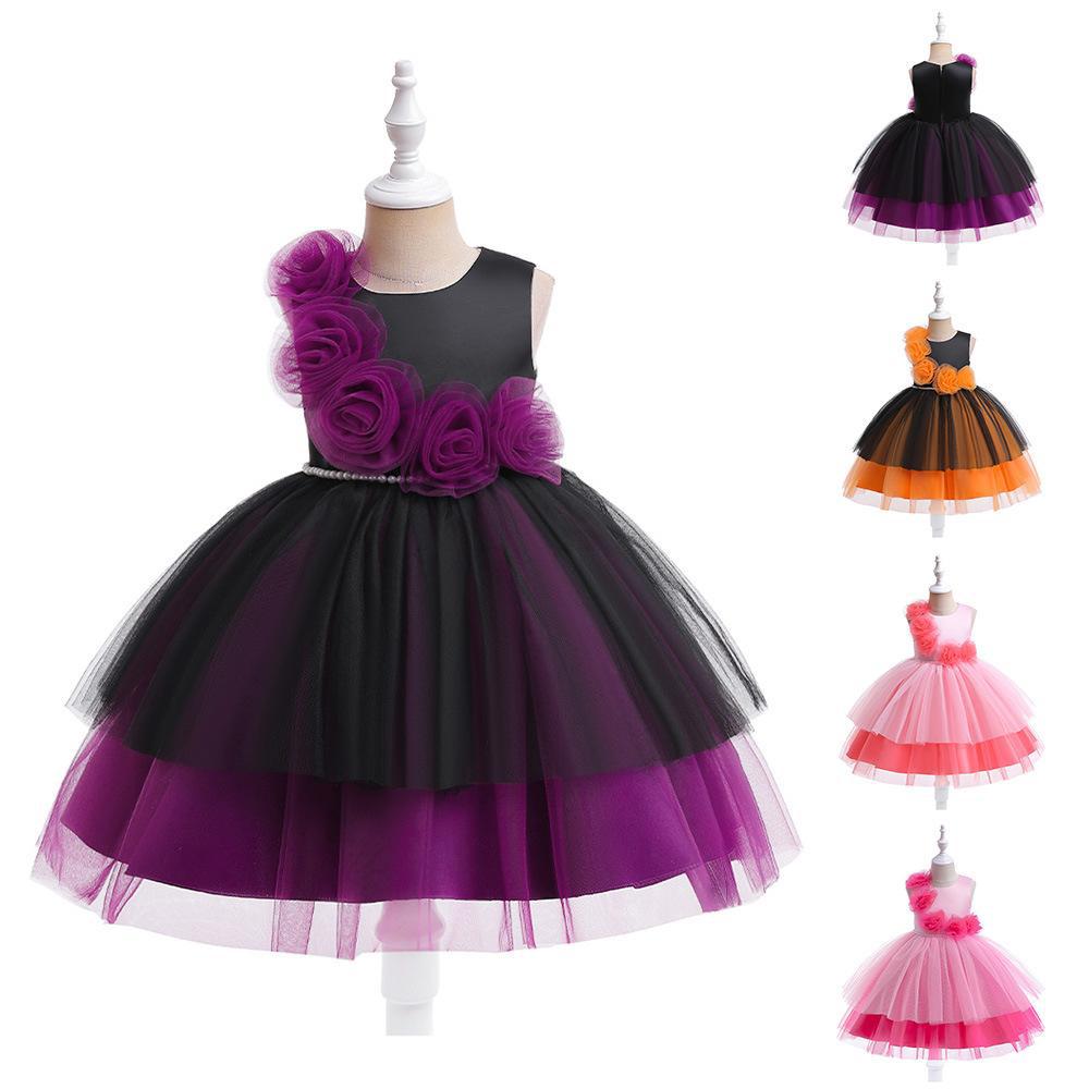 Girls' Halloween Costume Dress – Witch Party Tulle