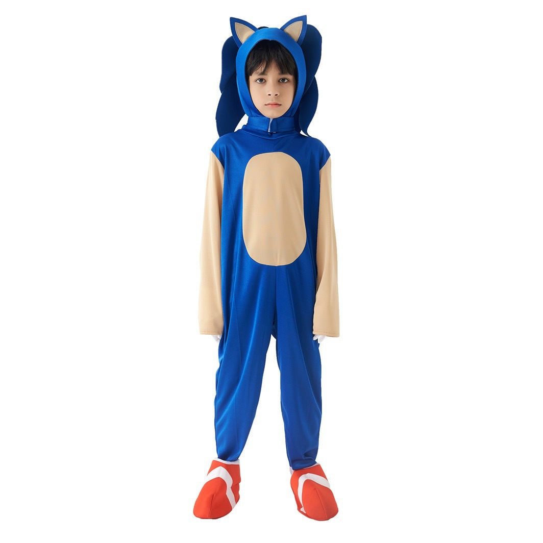 Sonic Hedgehog Costume for Kids | Full-Body Blue
