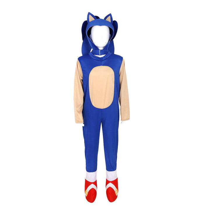 Sonic Hedgehog Costume for Kids | Full-Body Blue