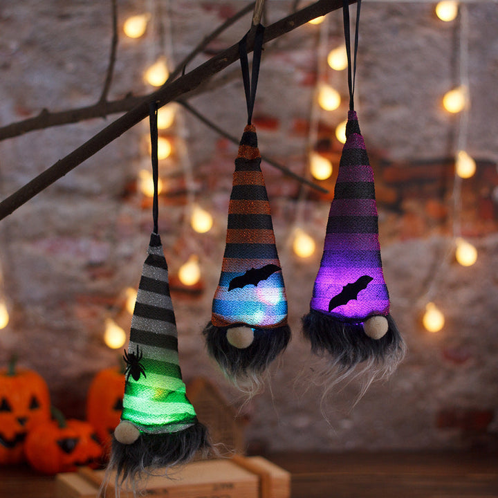 Glowing Halloween Gnome Pendant for Spooky Home Décor