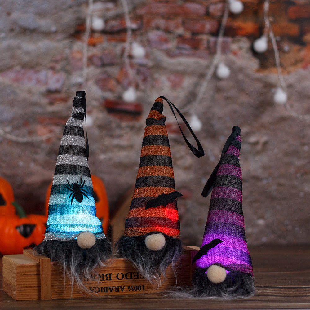Glowing Halloween Gnome Pendant for Spooky Home Décor
