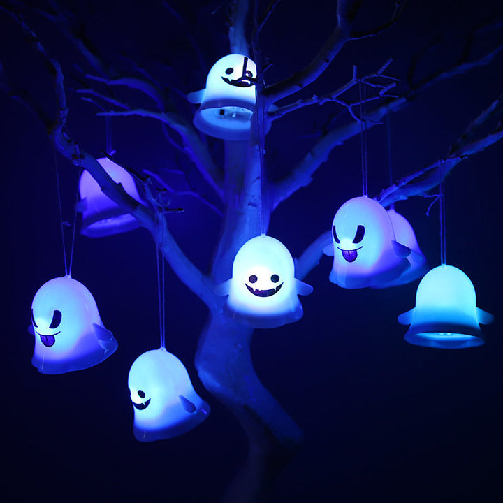 Ghost LED Lights: Colorful Halloween Glow Decor
